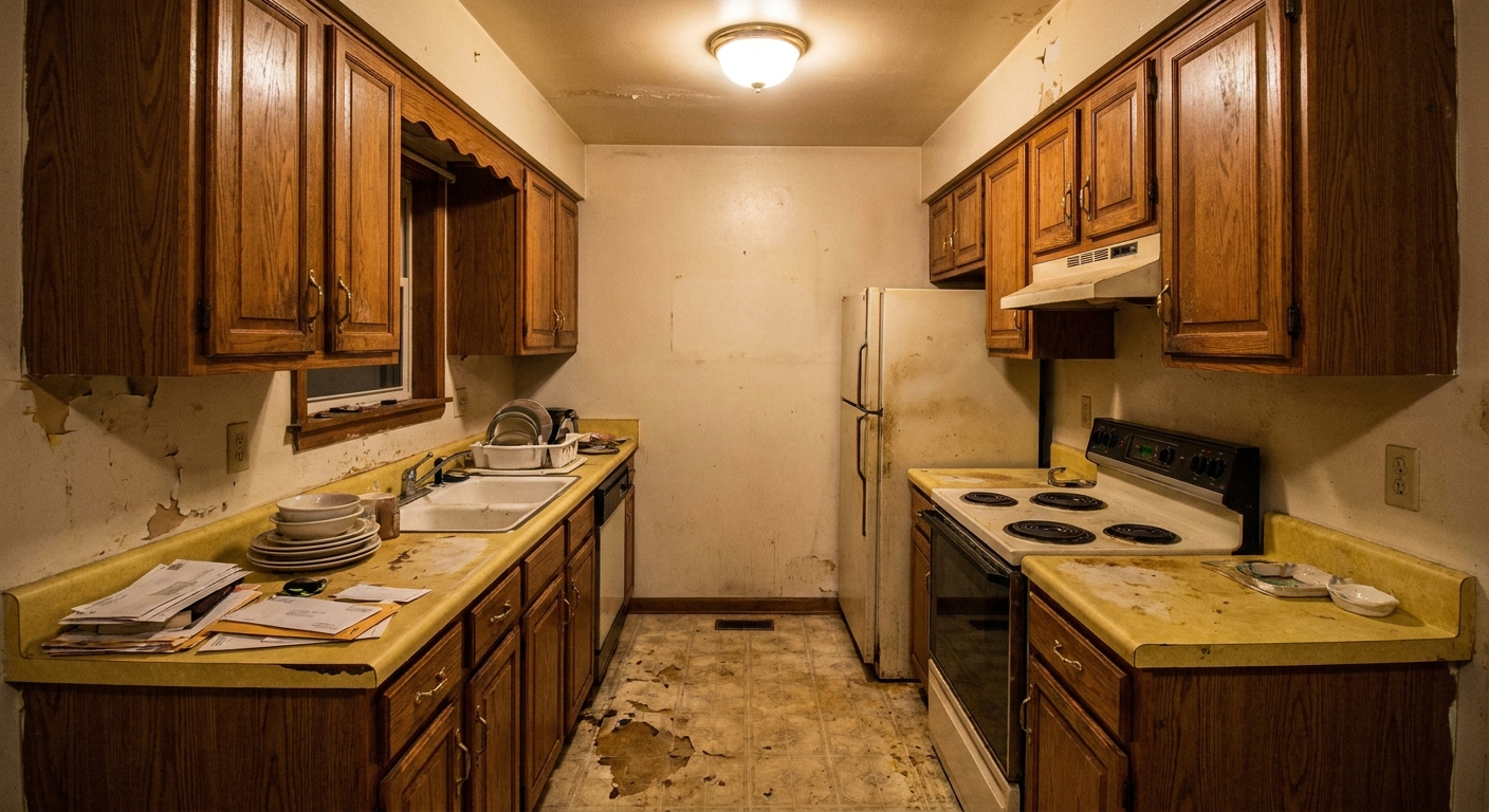 Kitchen before remodel