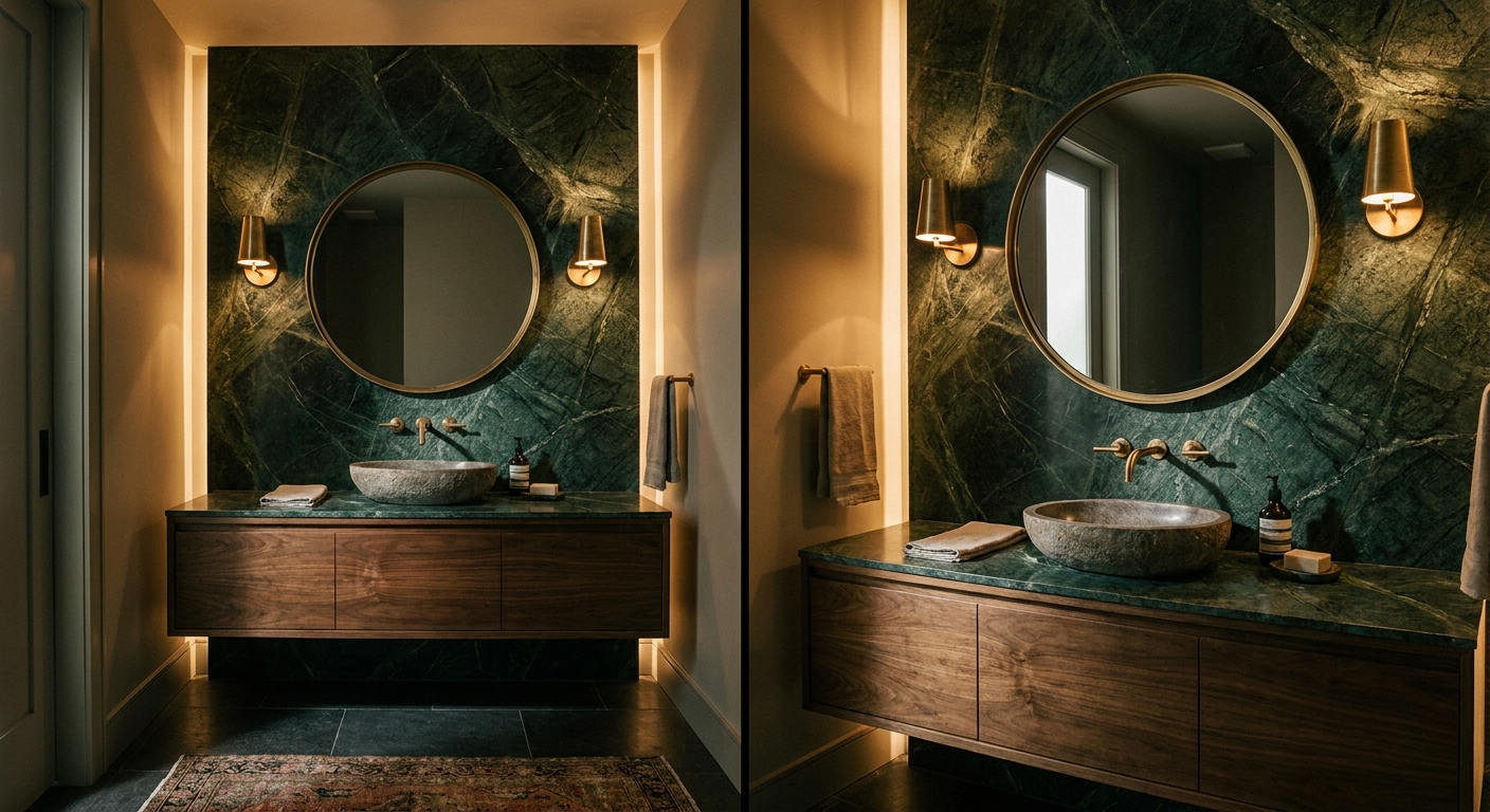 Powder room remodel